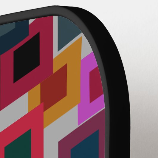 Raquette De Pickleball Carrés sombres sur la lumière (Détail gauche)