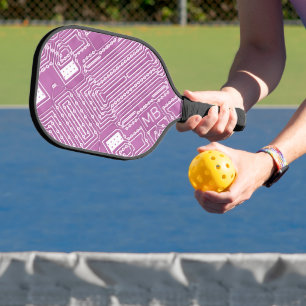 Raquette De Pickleball Carte de circuit informatique classique blanche pe