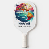 Raquette De Pickleball Carte de voyage de l'État d'Hawaii (Recto)