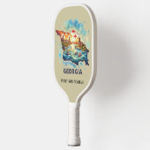 Raquette De Pickleball Carte de voyage Retro Georgia State (Gauche)