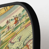 Raquette De Pickleball Carte du monde antique #4 (Détail gauche)