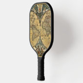 Raquette De Pickleball Carte du monde antique désorganisée #2 (Gauche)