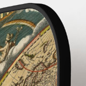 Raquette De Pickleball Carte du monde antique désorganisée #2 (Détail gauche)