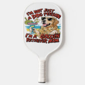 Raquette De Pickleball Carton de mère Golden Retriever (Verso)