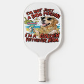 Raquette De Pickleball Carton de mère Golden Retriever (Recto)