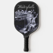 Raquette De Pickleball Cascade de Black and White Mountain (Verso)