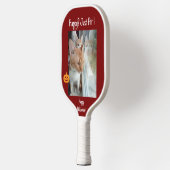 Raquette De Pickleball Cats , Text Halloween, Photo, Customize (Gauche)