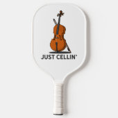 Raquette De Pickleball Cellist Just Cellin Fiddle Player (Verso)