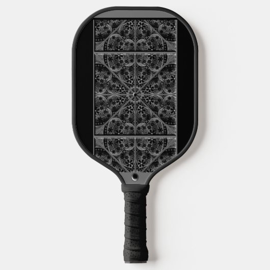 Raquette De Pickleball Céramique noir (Recto)