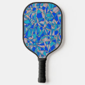 Raquette De Pickleball Cercles Abstraits (Verso)