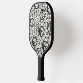 Raquette De Pickleball Cercles noirs et blancs (Gauche)