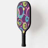 Raquette De Pickleball Cercles pourpres funky (Gauche)