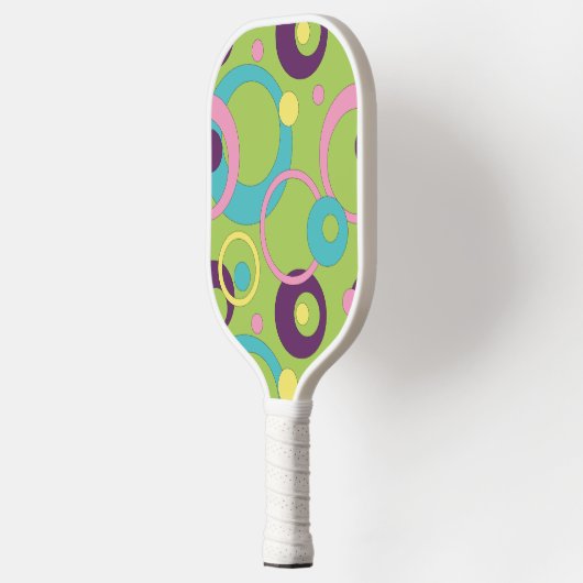 Raquette De Pickleball Cercles verts funky (Gauche)