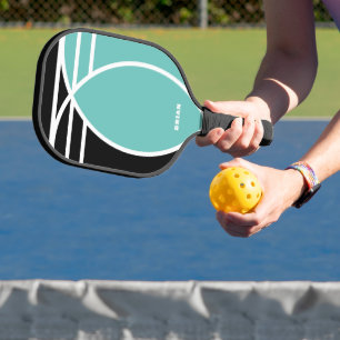 Raquette De Pickleball Cerulean Turquoise et noir