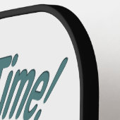 Raquette De Pickleball C'est Zoomie Time Cute Black & White Cat (Détail gauche)