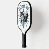 Raquette De Pickleball C'est Zoomie Time Cute Black & White Cat (Gauche)