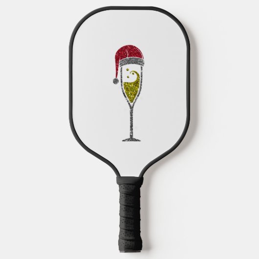 Raquette De Pickleball Champagne Prosecco pétillant Noël hiver (Recto)