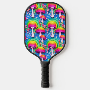 Raquette De Pickleball Champignons mignons colorés Motif sans joint