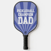 Raquette De Pickleball Champion Papa Pickleball Bleu Paddle (Recto)