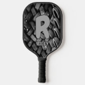 Raquette De Pickleball Changer Initial, Ajouter Nom, Ancien Pneus (Verso)