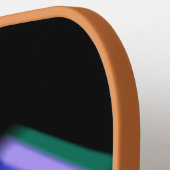 Raquette De Pickleball Changer Initial, Ajouter Nom, Doux Peinture Blues (Détail gauche)