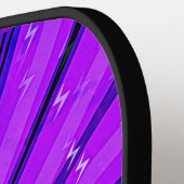 Raquette De Pickleball Changer Initial, Ajouter Nom, Pop Art Cloud Burst (Détail gauche)