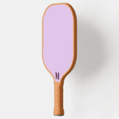 Raquette De Pickleball Chardon et prune Monogramme moderne (Gauche)