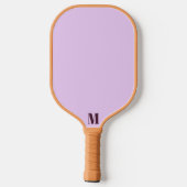 Raquette De Pickleball Chardon et prune Monogramme moderne (Verso)