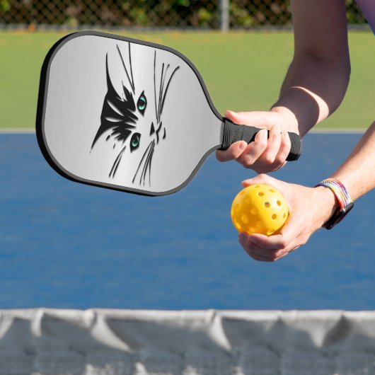 Raquette De Pickleball Chat aux yeux verts (Insitu)