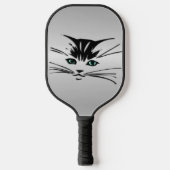 Raquette De Pickleball Chat aux yeux verts (Recto)