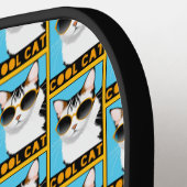 Raquette De Pickleball Chat Cool amusant (Détail gauche)