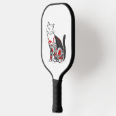Raquette De Pickleball Chat En Tatouage En Fleur De Cerisier (Gauche)