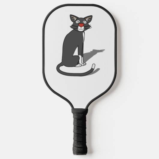 Raquette De Pickleball Chat Gris Paddles (Recto)