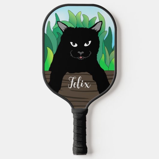 Raquette De Pickleball Chat noir (Recto)