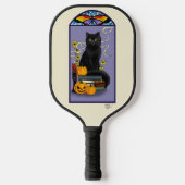 Raquette De Pickleball Chat noir Art Nouveau (Recto)