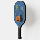 Raquette De Pickleball Chat noir et Citrouille pas effrayant Halloween (Gauche)