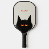 Raquette De Pickleball Chat noir grumeux (Verso)