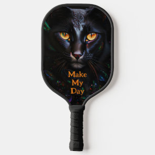 Raquette De Pickleball Chat Noir Sérieusement Regardez Ma Journée