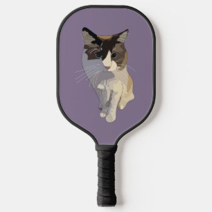 Raquette De Pickleball Chat Ragdoll, Bleu Poussiéreux