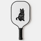 Raquette De Pickleball Chat Silhouette Meow (Recto)