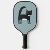 Raquette De Pickleball Chat Tuxedo noir et blanc (Verso)
