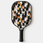 Raquette De Pickleball Chats blancs oranges noirs (Verso)