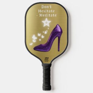 Raquette De Pickleball Chaussure à talon Parties scintillant violet sur o
