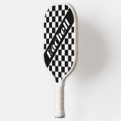 Raquette De Pickleball Checkmate on the Court — Monochrome Momentum (Gauche)