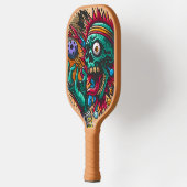 Raquette De Pickleball Chelem Skeletal : Racquet Skeleton Wood Art Image (Gauche)