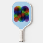Raquette De Pickleball Chemin de prisme bleu (Verso)