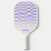 Raquette De Pickleball Chèque dérouté violet (Recto)