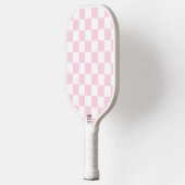 Raquette De Pickleball Chèque rose et blanc (Gauche)
