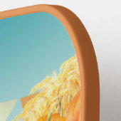 Raquette De Pickleball Cher fermier chien avec Citrouille (Détail gauche)