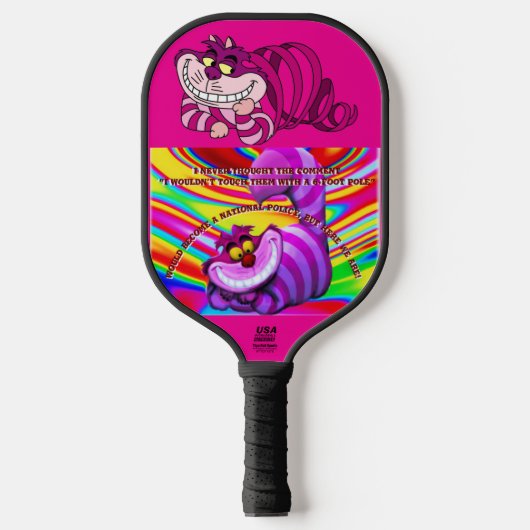 Raquette De Pickleball "cheshire cat" (Recto)